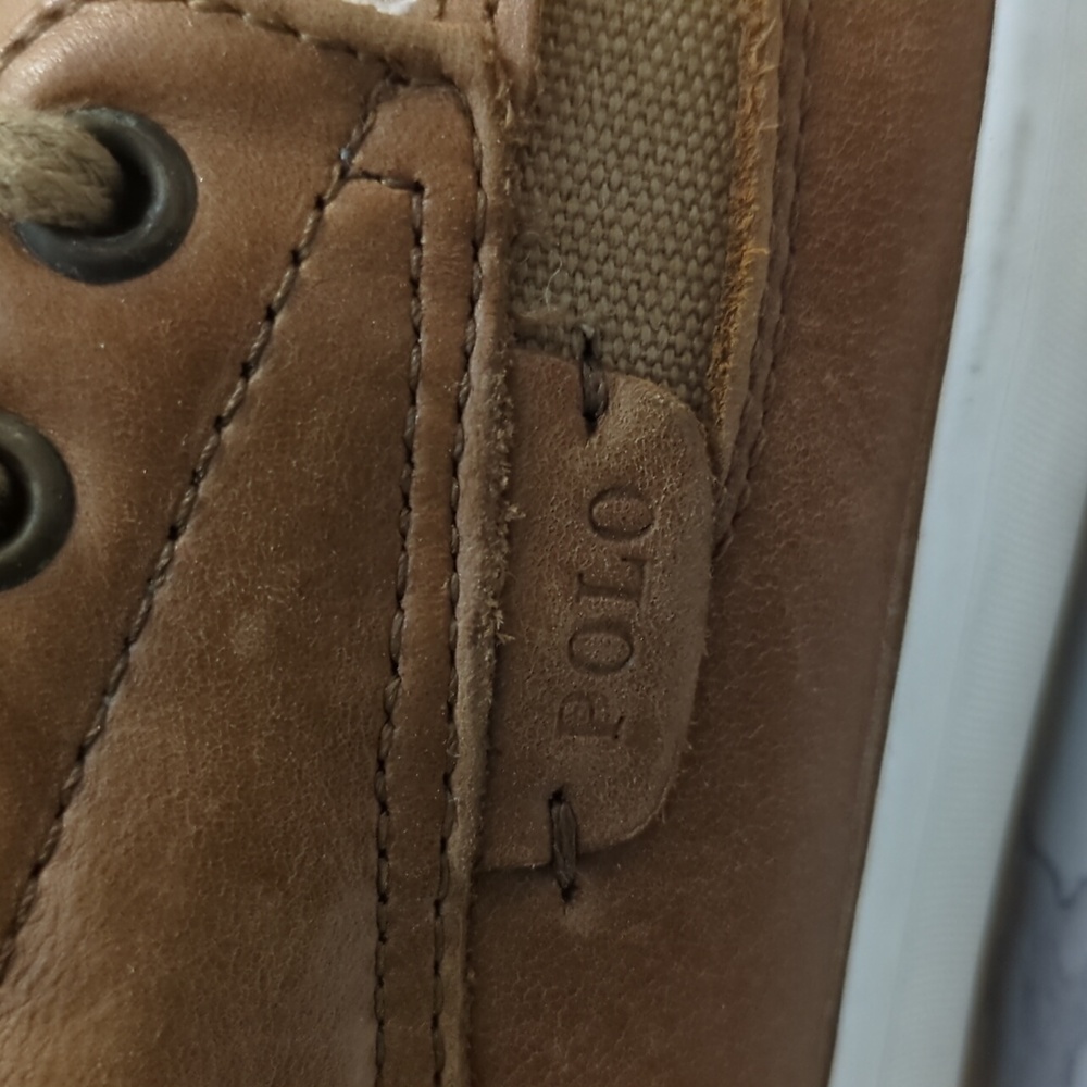 Men's Tan Leather Casual Shoes - Picture 10 of 11
